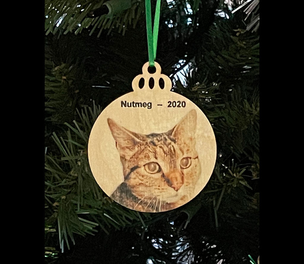Custom Christmas Ball Ornament - Color Transfer
