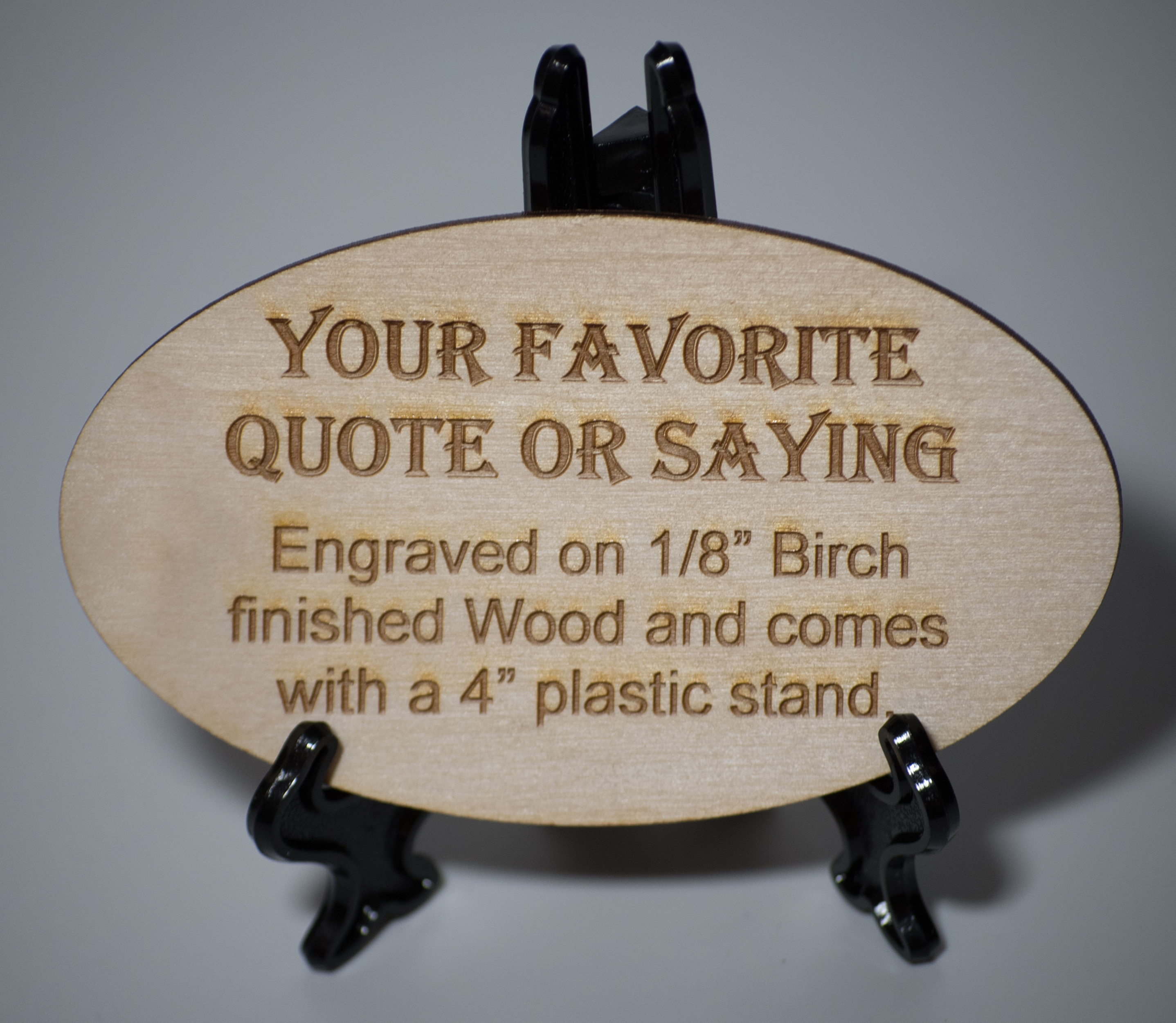 Custom Text Plaque