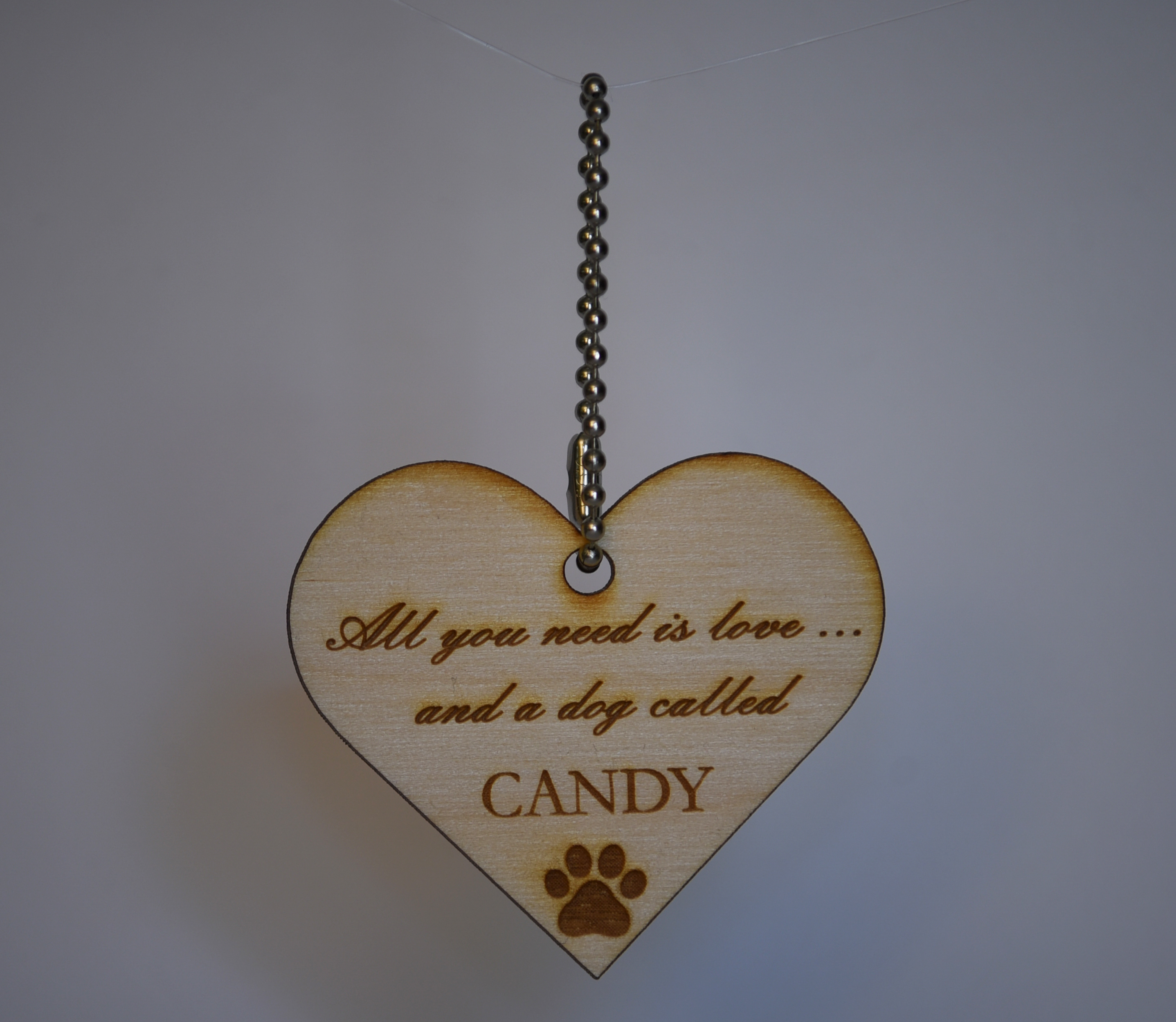 Custom Heart Keychain