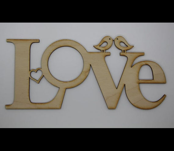 Love Plaque with Birds