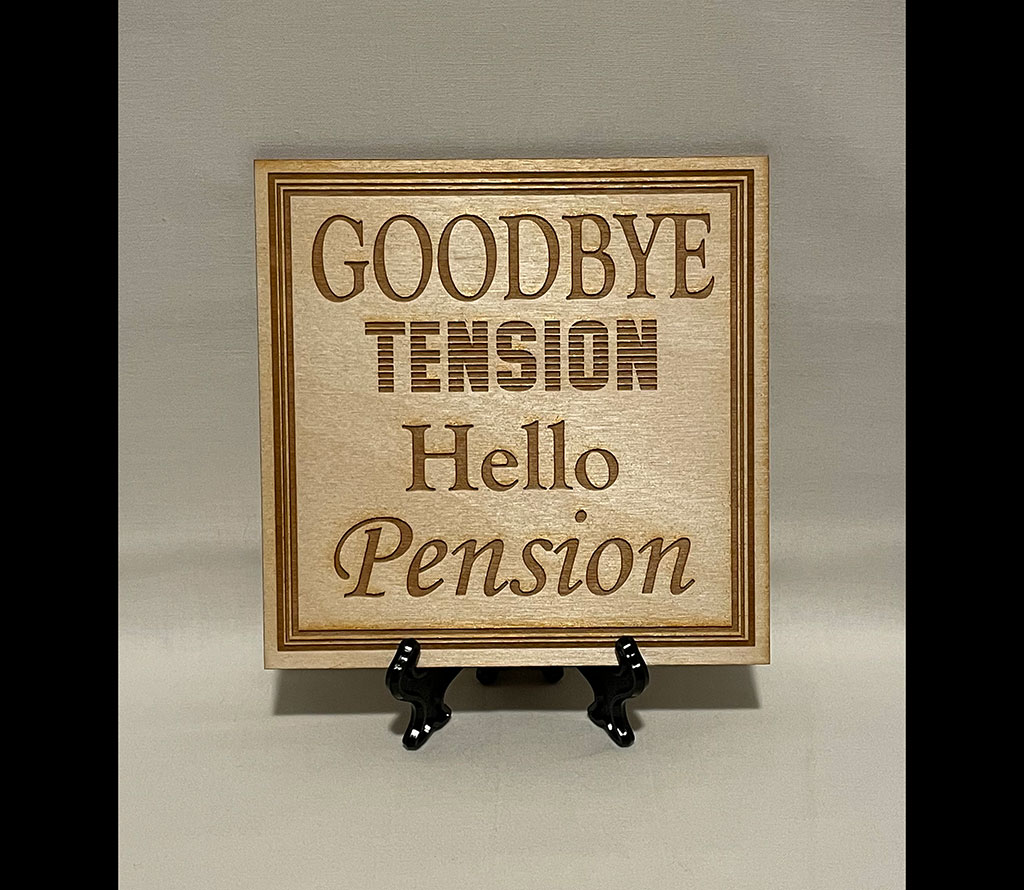 Goodbye Tension Plaque